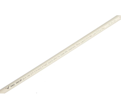 Труба PRO AQUA PP-R SDR 6 PN20 белая 2 м d-20 мм PA10208P