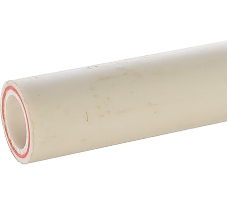 Армированная стекловолокном труба PRO AQUA PP-R RUBIS SDR 6 Белая d-20 мм, 2 м PA37208P