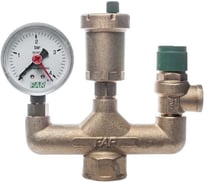 Группа безопасности котла с автоматическим воздухоотводчиком (1", манометр 4 бар, пред. клапан 3 бар) FAR ВР FA 2115 1