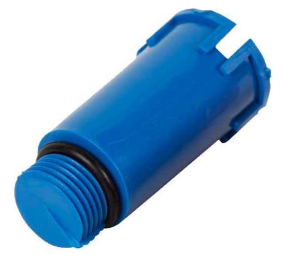 Заглушка SLT AQUA pp-r резьбовая удлиненная 20×1/2" (синяя) SLTFZ2201B
