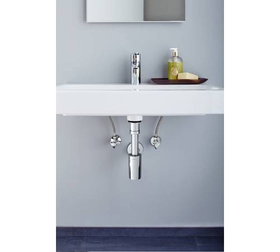 Угловой вентиль Grohe 1/2″-3/8″ для подключения смесителей, хром 41263000