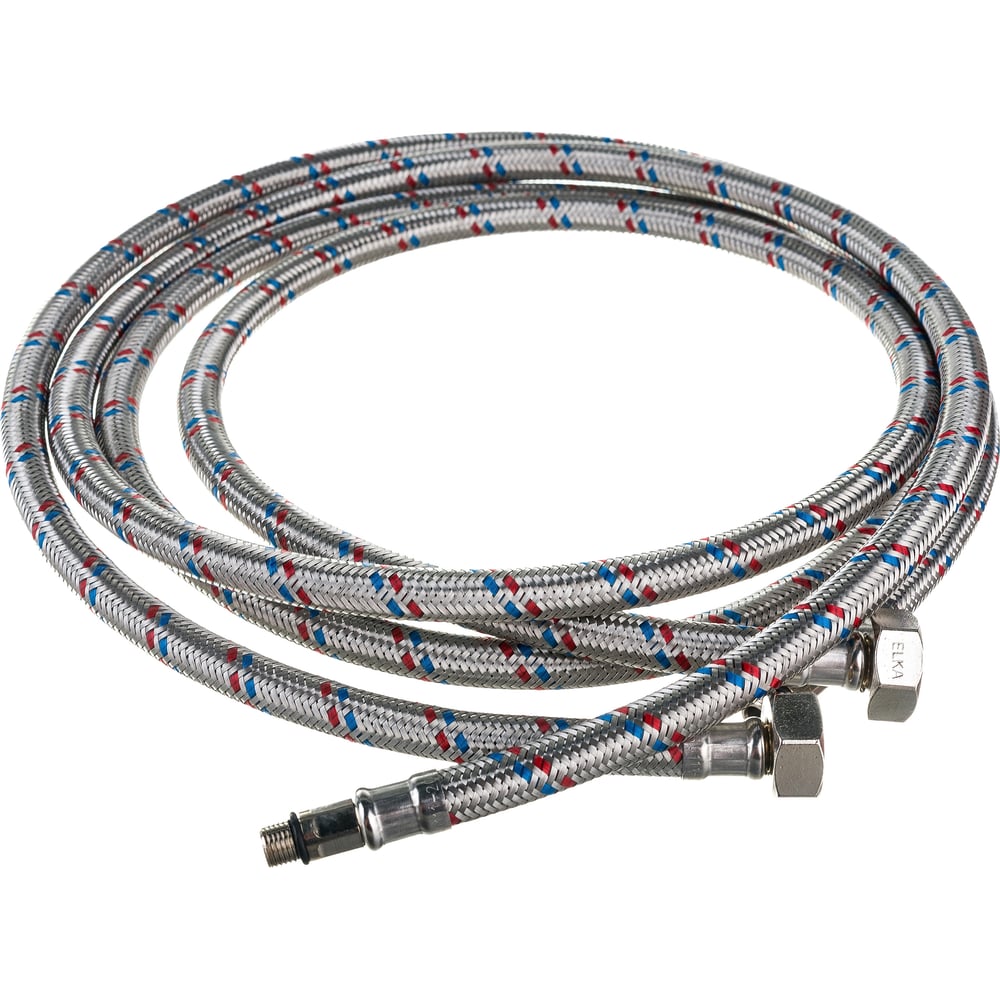Гибкая подводка для смесителей ELKA 1/2" х М10 х 150 см, пара - длинный ...