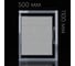 Люк под плитку Shagma 500x1100 мм ЛС500x1100В 2