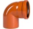 Отвод AQUAVIVA НПВХ 160x90 кирп. AQVD102160 55002 1