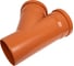 Тройник AQUAVIVA НПВХ 110-110x45 кирп. AQVD105110 55006 2