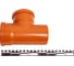 Тройник AQUAVIVA НПВХ 110-110x90 кирп. AQVD104110 55009 5