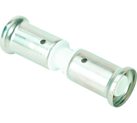 Муфта Henco ПВДФ пресс белая, 20x20 HE 15PKW-2020