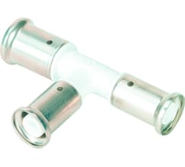 Переходный уменьшенный с двух сторон тройник Henco ПВДФ пресс белый, 20x16x16 HE 11PKW-201616