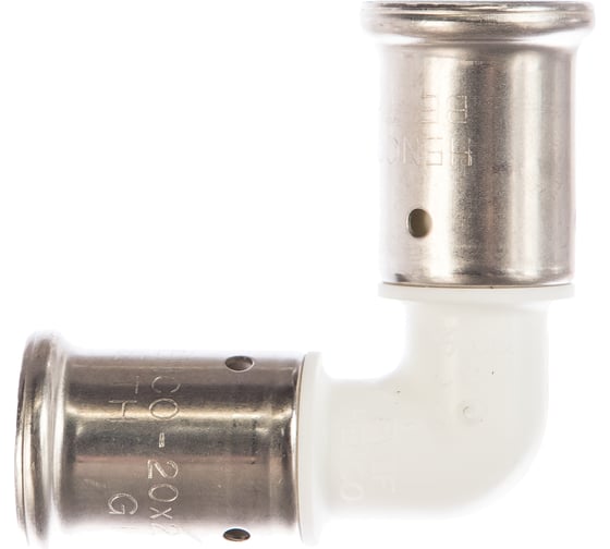 Угольник Henco 90, ПВДФ пресс белый, 20x20 HE 1PKW-2020