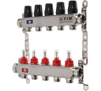 Коллекторная группа TIM с расходомерами из нержавеющей стали на 5 выходов 1x3/4 772773