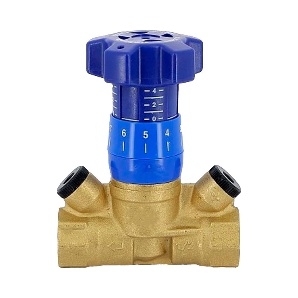 Ручной балансировочный клапан Cimberio 1/2" обычн. латунь kvs=1,75 pn25 ...