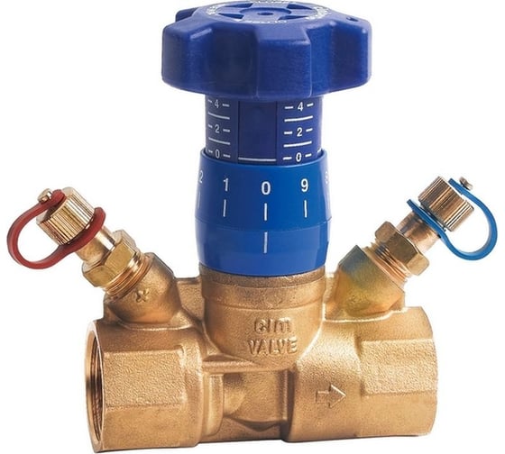 Ручной балансировочный клапан Cimberio 3/4" обычн. латунь kvs=2,87 pn25 bb без изм. ниппелей RG008UB78B1FB6 1
