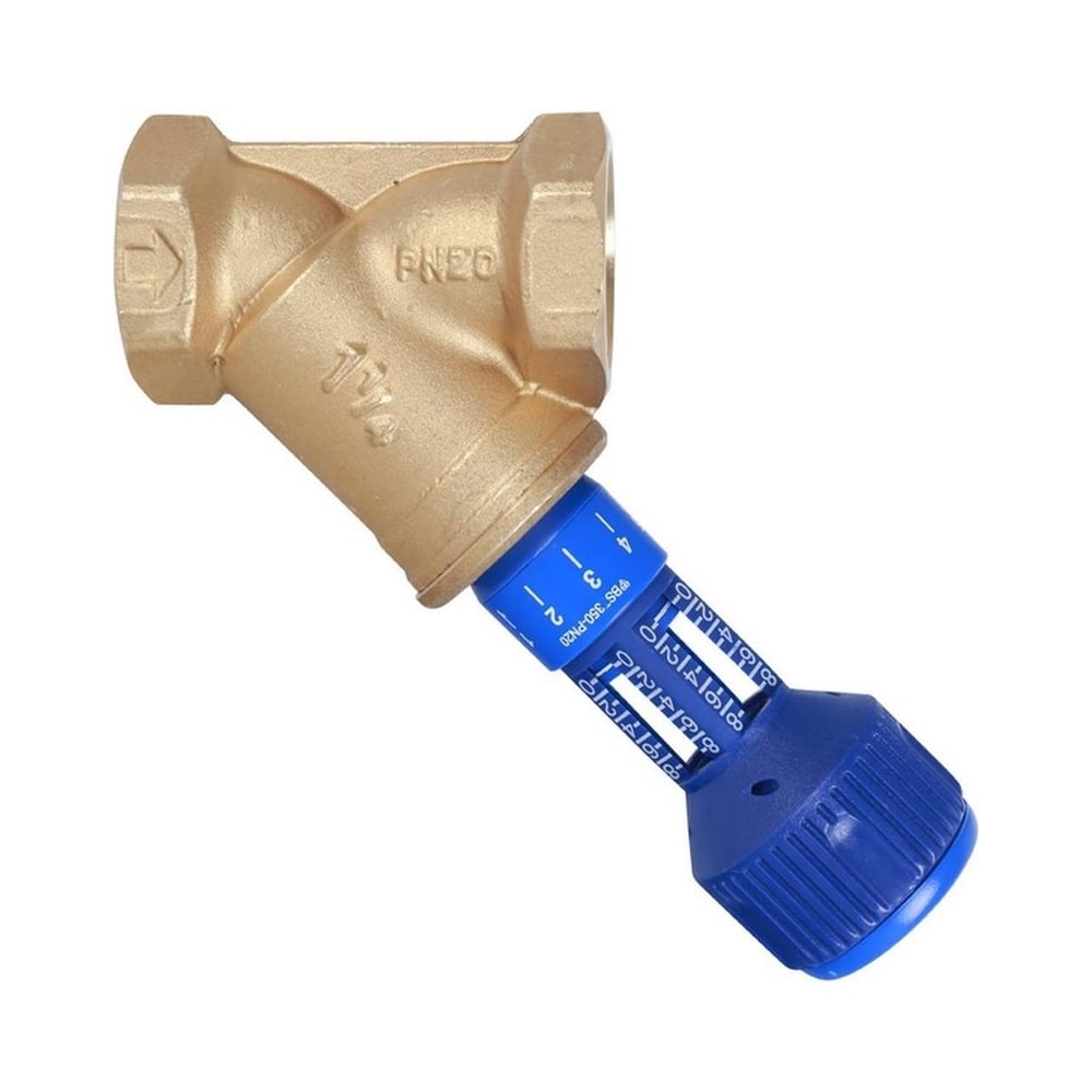 Ручной балансировочный клапан Cimberio 1/2" обычн. латунь kvs=21,6 pn20 ...