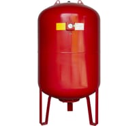 Вертикальный бак CRUWA 500л с ножками и манометром, 10 бар, присоед. 1 1/4", красный, замен. мембрана epdm CRW 500 VMRED