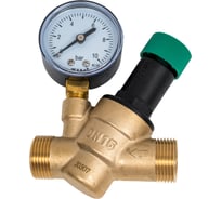 Редуктор снижения давления с манометром TIM 1/2 вн -1/2 вн - 3/4 нар 772666