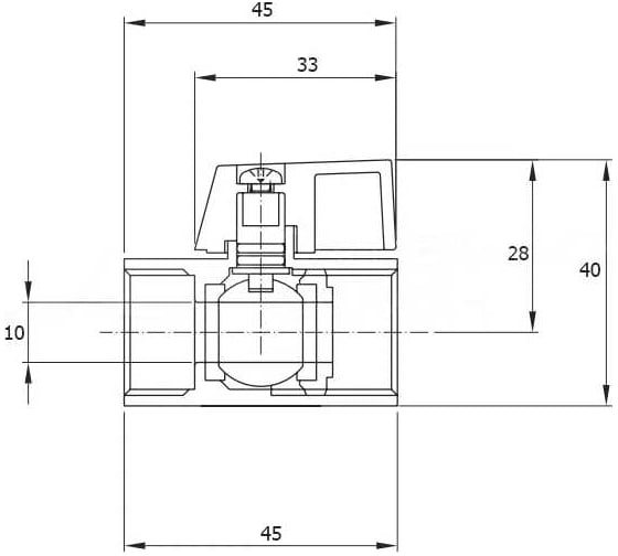 Шаровой кран REMER мини 372FF12RB