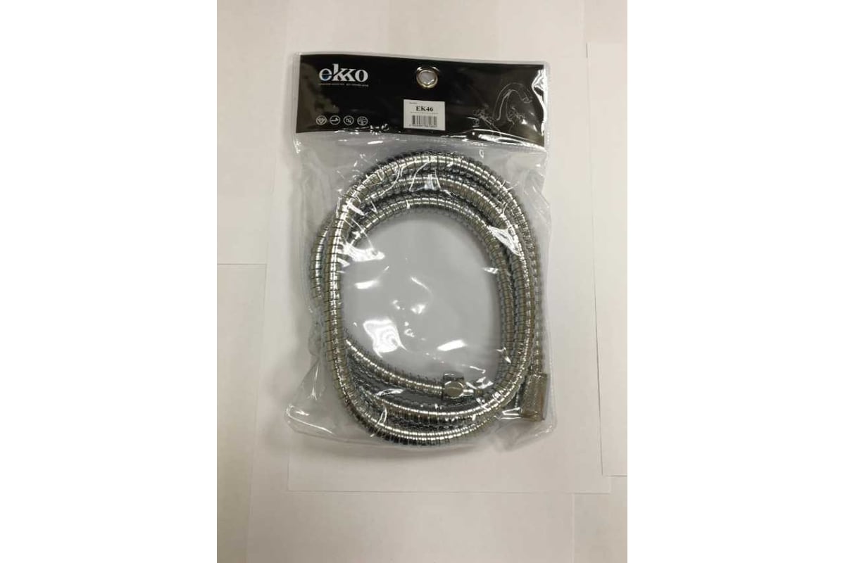 Шланг для душа EKKO 150 см., хром ek46 - выгодная цена, отзывы ...