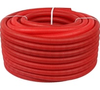 Гофрированная пнд труба STOUT цвет красный, наружный диаметр 35 мм, для труб диаметром 25 мм/50 м/ RG00926CSOM4QB
