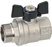 Шаровый кран Bugatti OREGON 307 Н/В Ду-32 1 1/4 бабочка черн. 03070075