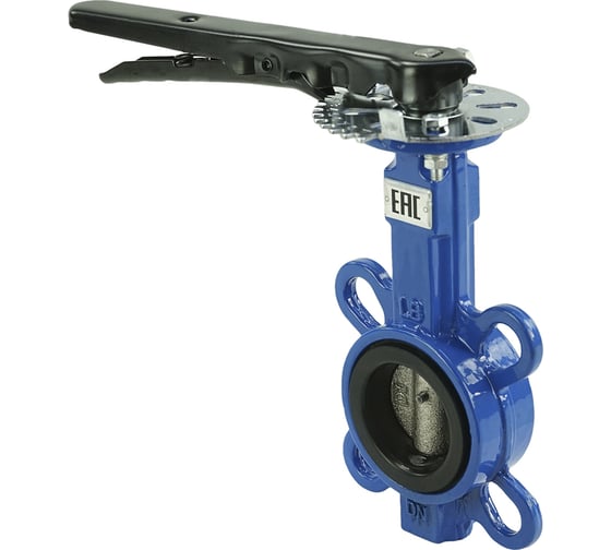 Дисковый поворотный затвор DN.ru GGG50-GGG40-EPDM Ду40 Ру16 с рукояткой D050-08304