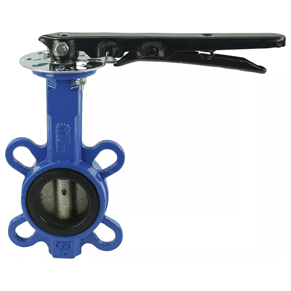 Дисковый поворотный затвор DN.ru GGG50-GGG40 Ду50 Ру16, уплотнение EPDM ...