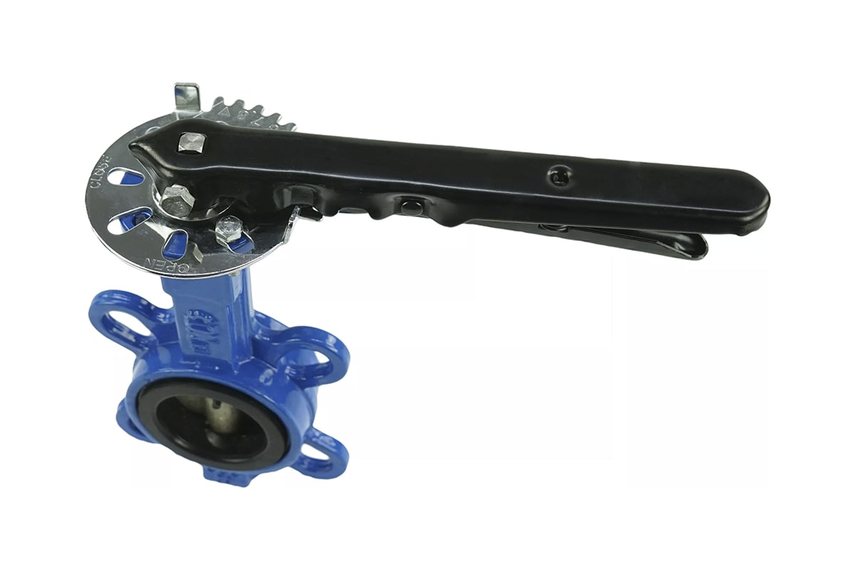 Дисковый поворотный затвор DN.ru GGG50-GGG40 Ду50 Ру16, уплотнение EPDM ...