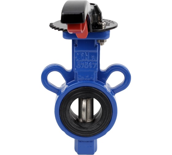 Дисковый поворотный затвор DN.ru AL-316l-EPDM Ду32 Ру16 с рукояткой D050-10465 1