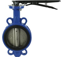 Дисковый поворотный затвор DN.ru GGG50-GGG40-EPDM Ду125 Ру16 с рукояткой D050-08309