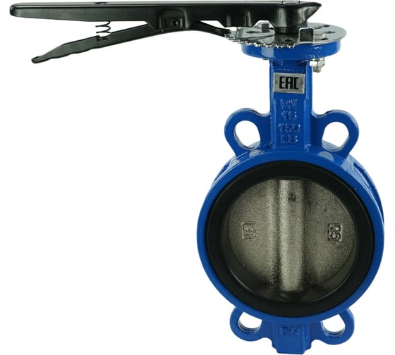 Дисковый поворотный затвор DN.ru GGG50-GGG40-EPDM Ду300 Ру16 с рукояткой D050-08313