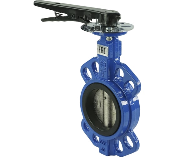 Дисковый поворотный затвор DN.ru GGG50-GGG40-EPDM Ду80 Ру16 с рукояткой D050-08307
