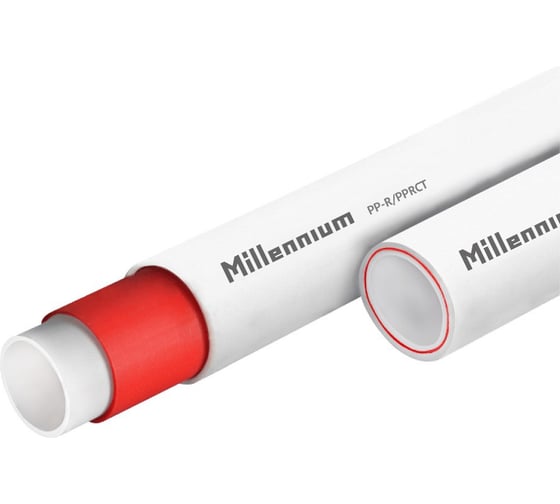 Полипропиленовая труба Millennium армированная стекловолокном 25x3,5 pn20 (длина 4м) 41262