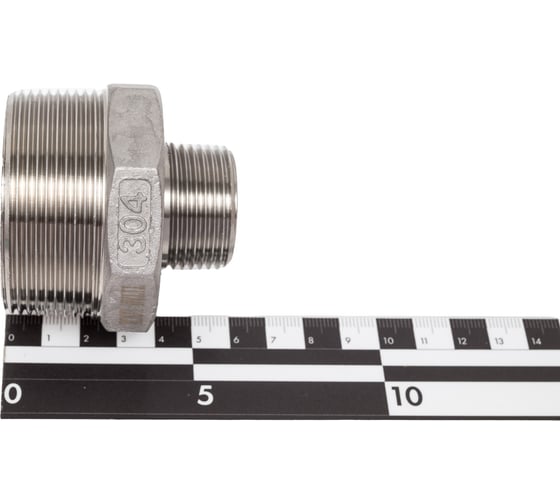 Переходной нержавеющий ниппель TITAN LOCK (AISI304) 2" x 1", НР/НР TL2-1RM