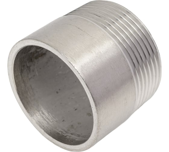 Приварной нержавеющий ниппель (полусгон) TITAN LOCK нар. резьба, DN40, TL40HRT