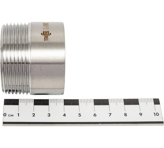 Приварной нержавеющий ниппель (полусгон) TITAN LOCK нар. резьба, DN40, TL40HRT