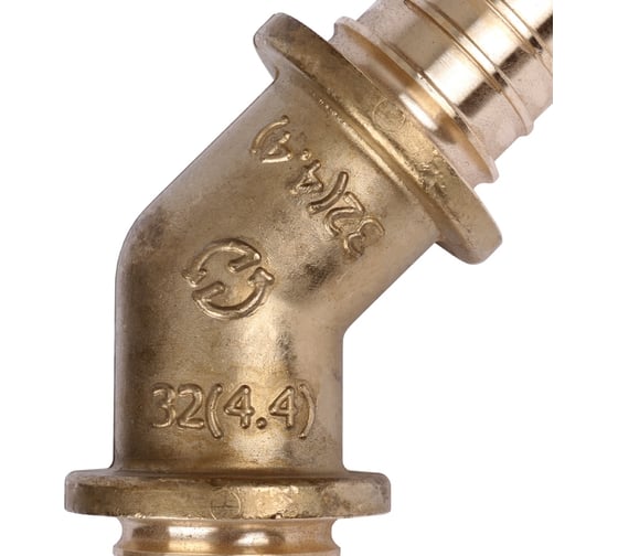 Аксиальный угольник для труб из сшитого полиэтилена STOUT 45 гр 32 SFA-0031-000032 RG008S7FQBFTV2