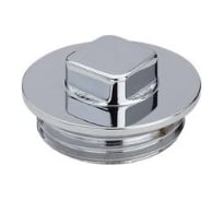 Заглушка VIEGA Н 1, латунь, с квадратом, с цилиндрической резьбой, хромированная 124465