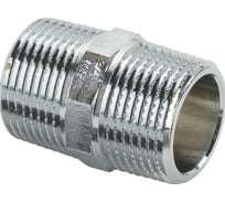 Ниппель Viega НН, 1, бронза, равнопроходной, хромированный 447922