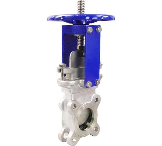 Задвижка шиберная DN.ru SS304-SS304-METAL-1W-W Ду300 Ру10 со штурвалом и выдвижным штоком D040-05715