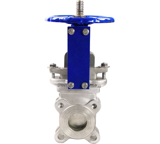 Задвижка шиберная DN.ru SS304-SS304-METAL-1W-W Ду300 Ру10 со штурвалом и выдвижным штоком D040-05715