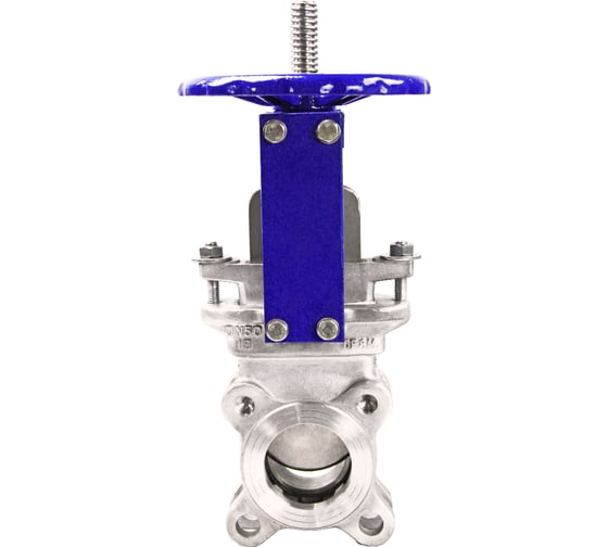 Задвижка шиберная DN.ru SS316-SS316-METAL-1W-W Ду300 Ру10 со штурвалом и выдвижным штоком D040-05733