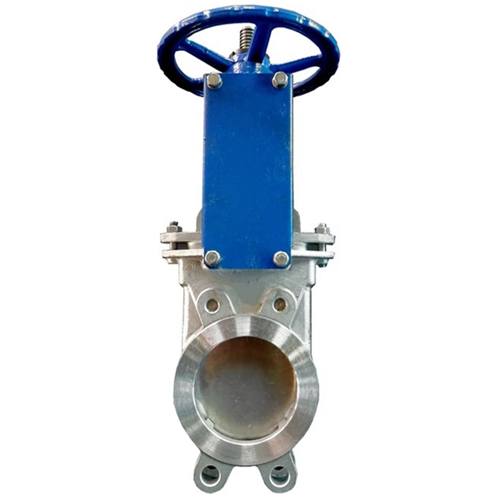 Шиберная задвижка DN.ru ss316-ss316-metal-1w-w ду200 ру10 со штурвалом ...