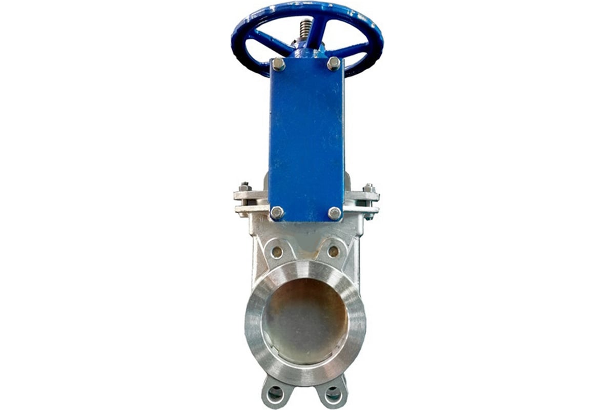 Шиберная задвижка DN.ru ss316-ss316-metal-1w-w ду150 ру10 со штурвалом ...
