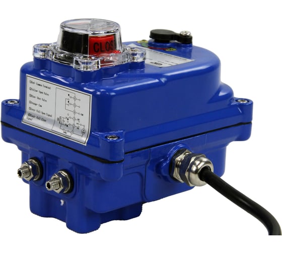 Четвертьоборотный электропривод DN.ru 003 blue 220в D300-00710
