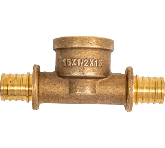 Тройник Rvc РЕХ с внутренней резьбой на боковом проходе 16 - Rp 1/2 - 16 art. 02642