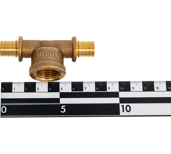 Тройник Rvc РЕХ с внутренней резьбой на боковом проходе 16 - Rp 1/2 - 16 art. 02642