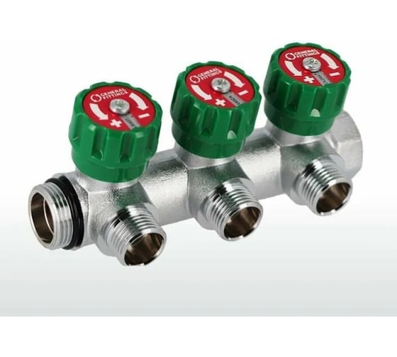 Регулируемый коллектор под евроконус Millennium 3 выхода 3/4"х1/2" 44991