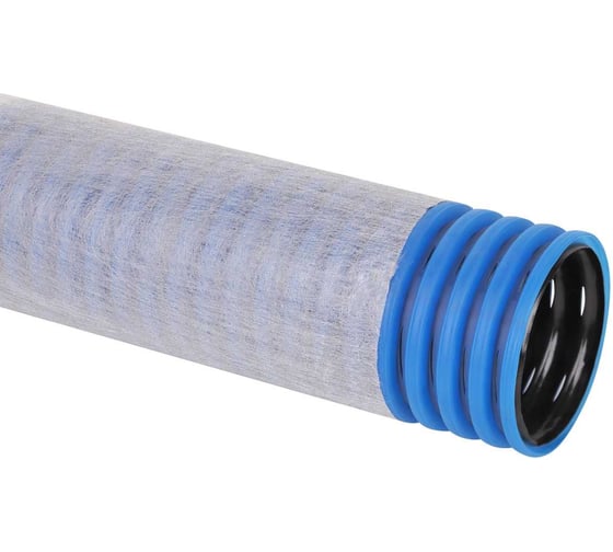 Гибкая двухстенная труба Рувинил ПНД ПВД 110 мм дренажная с фильтром 50 м TYPAR SF27 Т2-ДР0-110Ф(50)
