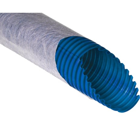 Одностенная труба Рувинил ПНД 50 мм дренажная с фильтром TYPAR SF27 100 м Т1-ДР0-050Ф