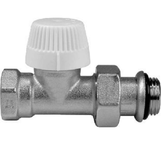 Кран для радиатора Millennium 1/2", прямой, верхний, под термоголовку 45141