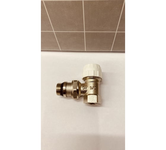 Кран для радиатора Millennium 1/2", угловой, верхний, под термоголовку 45143